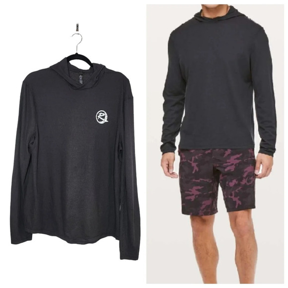 Lululemon Black Shift Stitch Hoodie. Men's size Large. - Picture 1 of 16